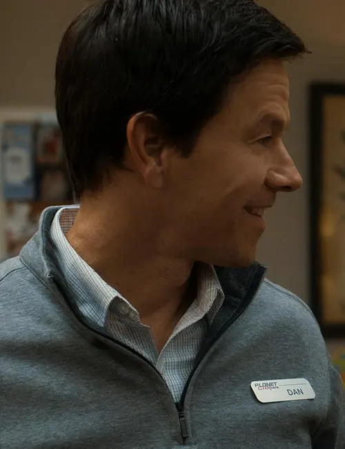Mark Wahlberg The Family Plan Grey Jacket Mark Wahlberg The Family Plan Grey Jacket