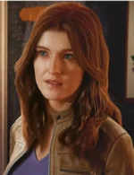 Mary Jane Marvel Spider-Man 2 Brown Leather Jacket
