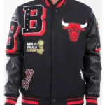 Mashup Chicago Bulls Black Varsity Jacket