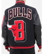 Mashup Chicago Bulls Black Varsity Jacket