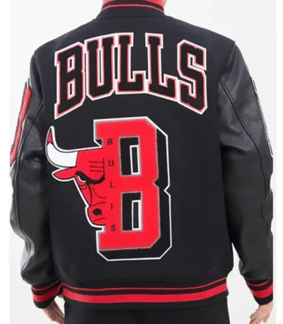 Mashup Chicago Bulls Black Varsity Jacket