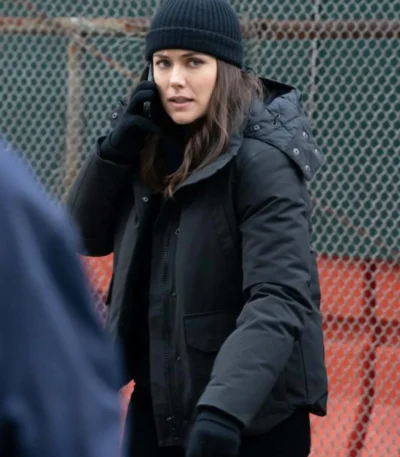 Megan Boone The Blacklist Black Hooded Jacket
