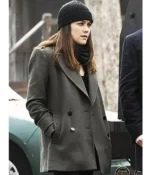 Megan Boone The Blacklist Elizabeth Keen Grey Pea Coat