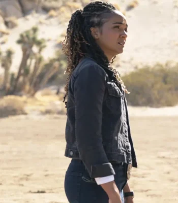 Mekia Cox The Rookie S07 Black Denim Jacket