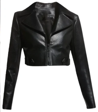 Melody Bayani The Equalizer S05 Cropped Biker Jacket
