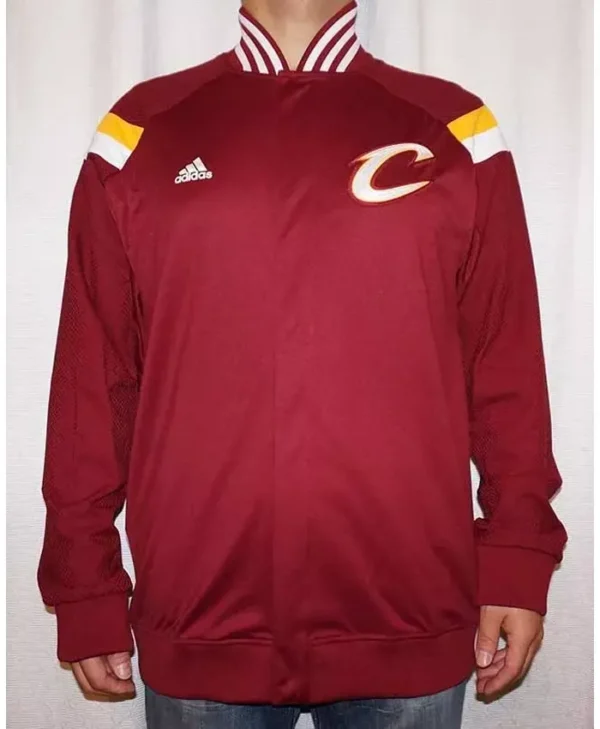 Mens Red Cleveland Cavs Warm Up Jacket