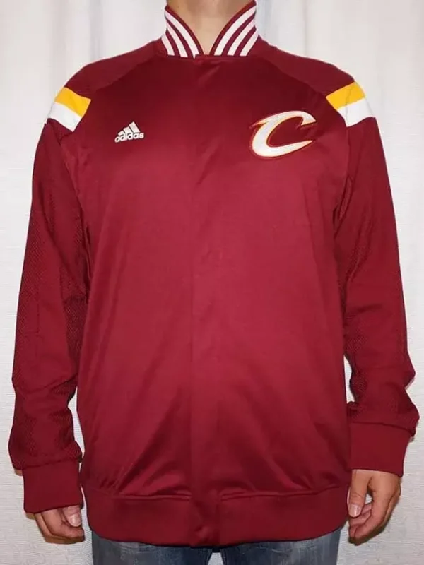Mens Red Cleveland Cavs Warm Up Jacket