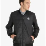 Mens The Nightmare Before Christmas Jack Puffer Bomber Jacket