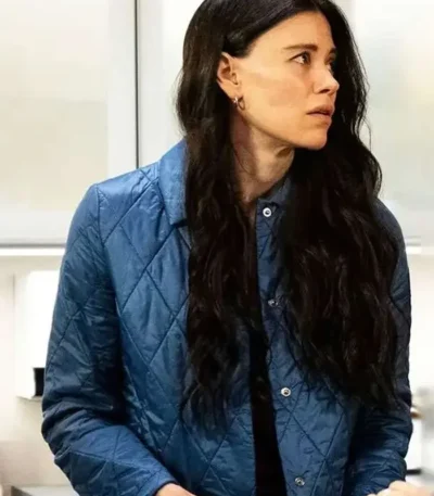 Meredith Garretson Resident Alien S04 Blue Quilted Jacket