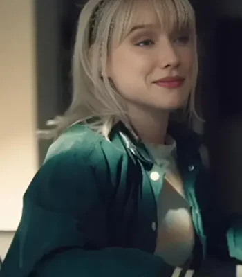 Mia Moss Sight Unseen Green Varsity Jacket