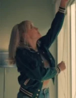 Mia Moss Sight Unseen Green Varsity Jacket
