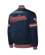 Midfield Cleveland Guardians Navy Satin Jacket