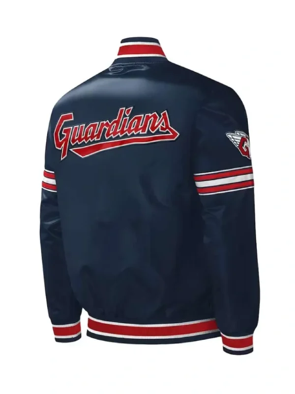 Midfield Cleveland Guardians Navy Satin Jacket