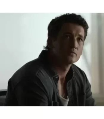 Miles Teller Spiderhead Black Denim Jacket