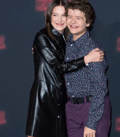 Millie Bobby Brown Stranger Things Premiere Black Leather Jacket