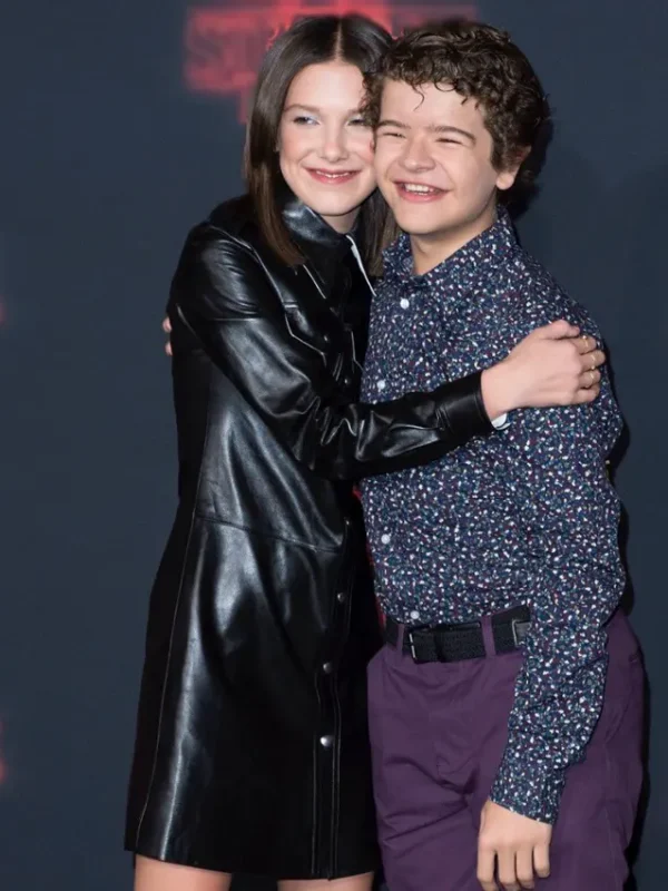 Millie Bobby Brown Stranger Things Premiere Black Leather Jacket