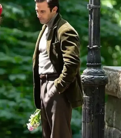 The Marvelous Mrs. Maisel Handsome Man Green Corduroy Blazer