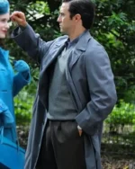 The Marvelous Mrs. Maisel Milo Ventimiglia Grey Cotton Coat