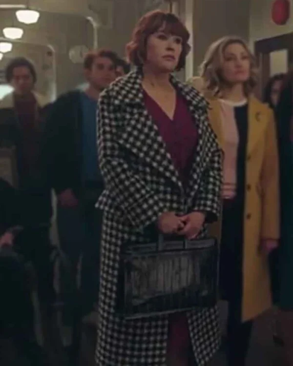 Molly Ringwald Riverdale Black and White Trench Coat