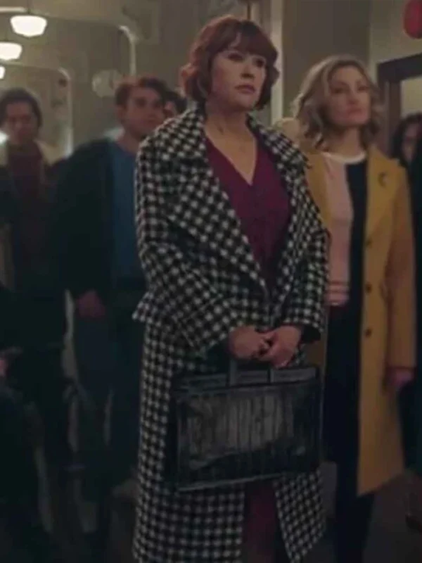 Molly Ringwald Riverdale Black and White Trench Coat