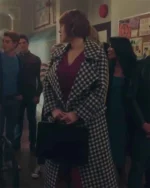 Molly Ringwald Riverdale Black and White Trench Coat