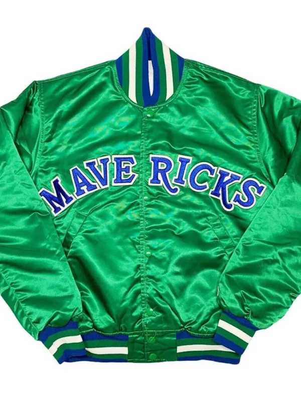 NBA Dallas Mavericks Green Satin Jacket