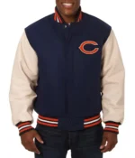 NFL Chicago Bears Varsity Navy Blue Jacket