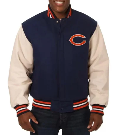 NFL Chicago Bears Varsity Navy Blue Jacket