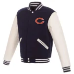 NFL Chicago Bears Varsity Navy and White Jacket