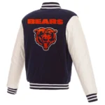 NFL Chicago Bears Varsity Navy and White Jacket