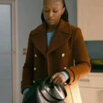 Naomi Howard Chicago Med S10 Brown Peacoat