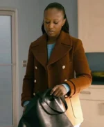 Naomi Howard Chicago Med S10 Brown Peacoat