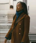 Naomi Howard Chicago Med S10 Brown Peacoat