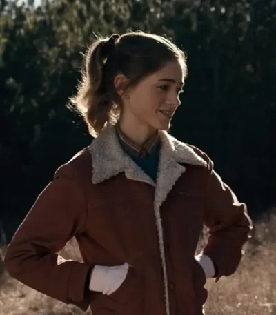 Stranger Things Nancy Wheeler Brown Sherpa Jacket