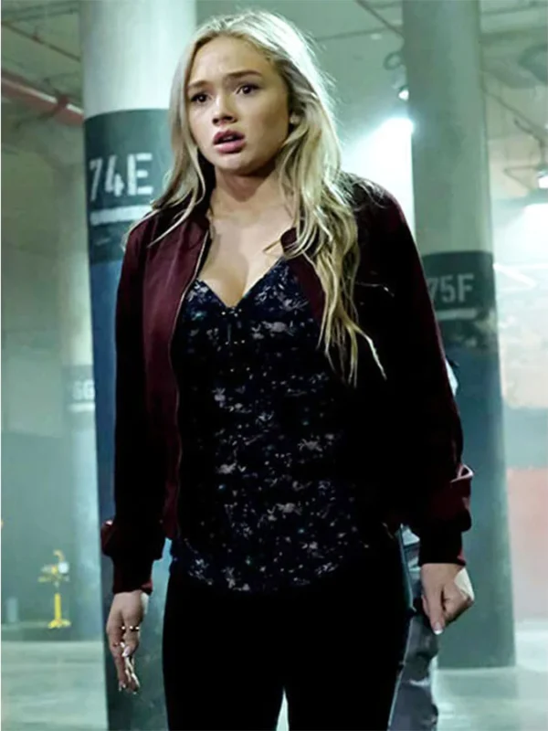 Natalie Alyn Lind The Gifted Red Bomber Jacket