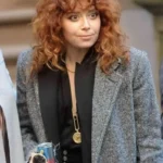 Natasha Lyonne Russian Doll Grey Wool Coat