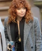 Natasha Lyonne Russian Doll Grey Wool Coat