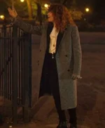 Natasha Lyonne Russian Doll Grey Wool Coat