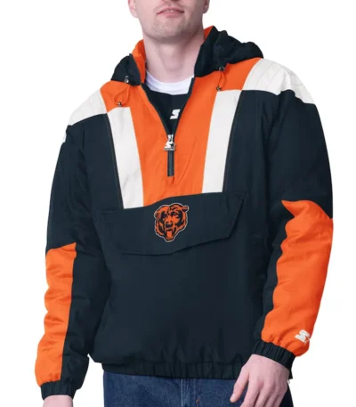 Chicago Bears Charger Half-Zip Pullover Jacket