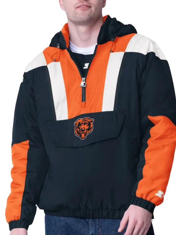 Chicago Bears Charger Half-Zip Pullover Jacket