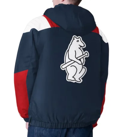Navy Chicago Cubs Charger Half-Zip Pullover Jacket