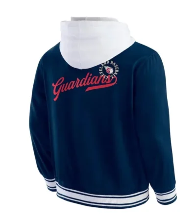 Cleveland Guardians Navy Cotton Hooded Jacket
