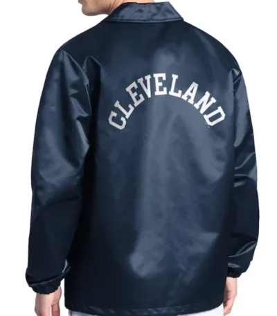 Cleveland Guardians Point Man Coaches Navy Jacket