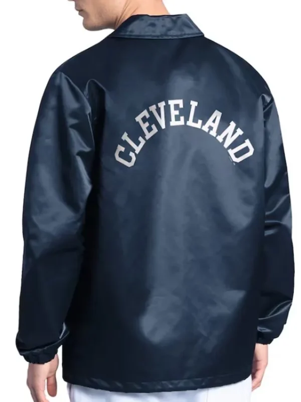 Cleveland Guardians Point Man Coaches Navy Jacket