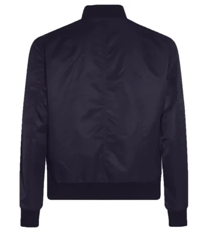 Navy Columbus Blue Jackets Nylon Lightweight Bomber Jacket