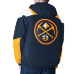 Navy/Gold Denver Nuggets Charger Half-Zip Pullover Jacket