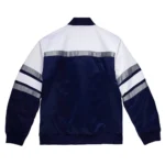 Navy-White Special Script Dallas Cowboys Satin Jacket