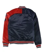 Cleveland Guardians Navy and Red Satin Jacket