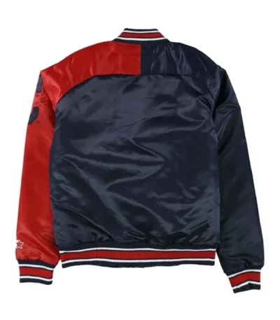 Cleveland Guardians Navy and Red Satin Jacket