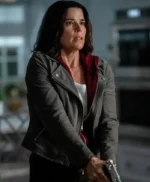 Neve Campbell Scream 7 Grey Suede Jacket
